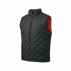 Hawke & Co Mens Diamond Quilted LODEN GREEN Puffer Full Zip Vest Jacket MED